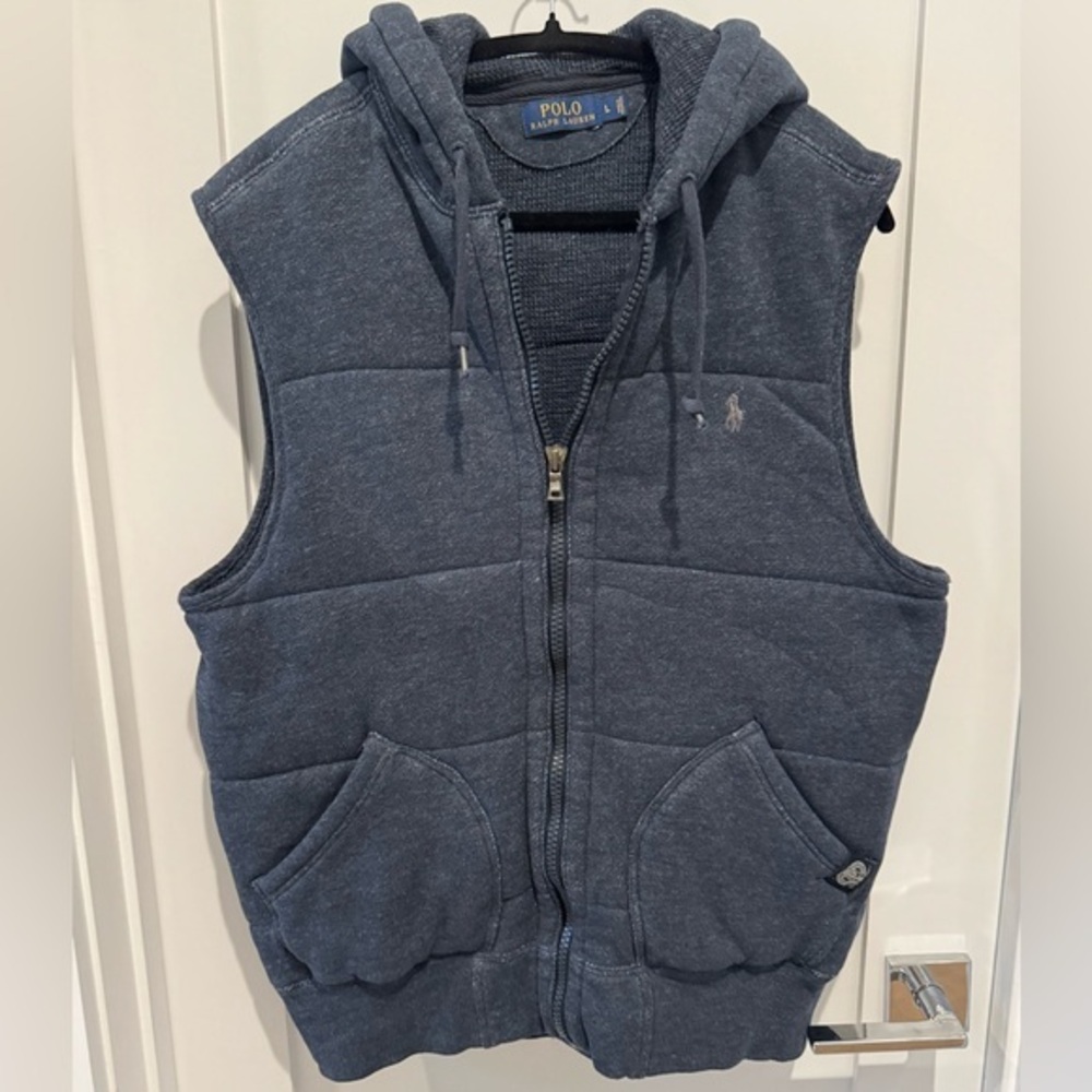 Ralph Lauren Blue Hooded Vest